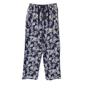 Ted Baker Sleep Pant Men's Small Woven Cotton Drawstring Pockets Blue Floral NEW